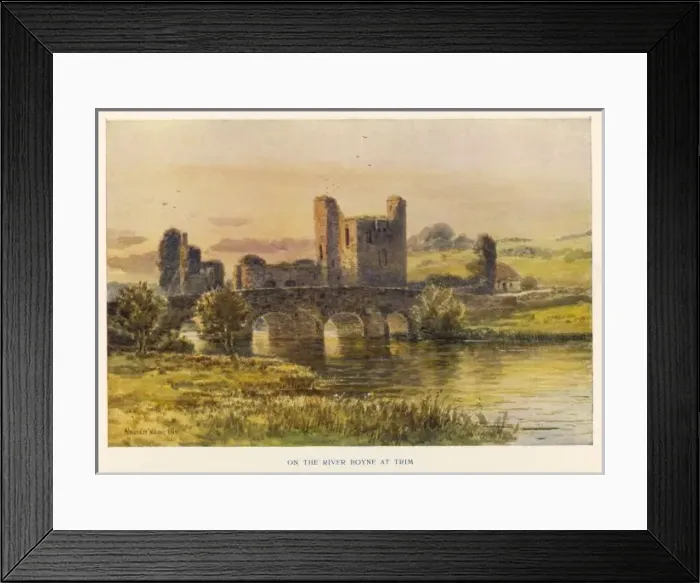 Framed Print : Trim / River Boyne C1910 Framed Print : Trim / River Boyne C1910