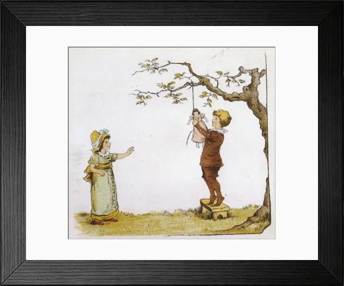 Framed Print : Hanging a Doll Framed Print : Hanging a Doll