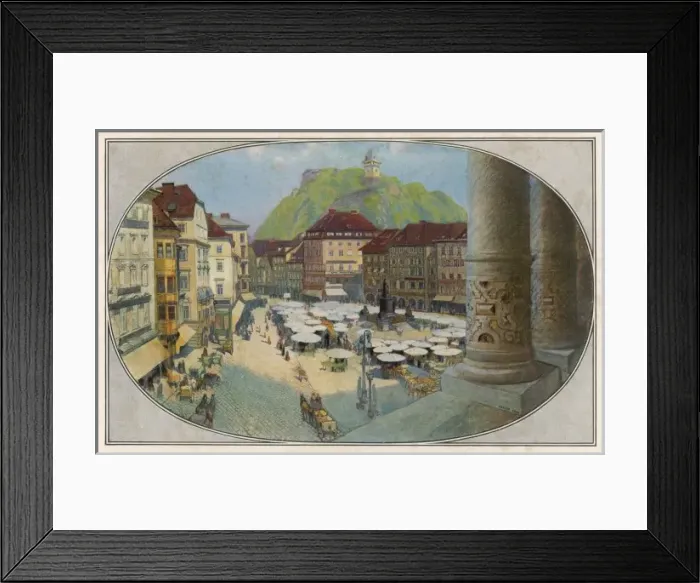 Framed Print : Austria / Graz Hauptplatz Framed Print : Austria / Graz Hauptplatz