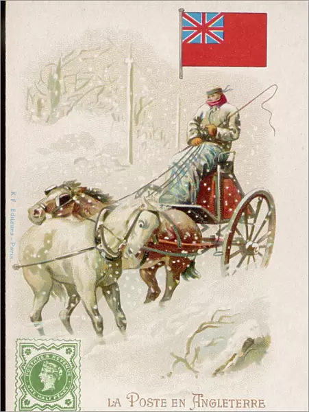 British Postman in Snow
