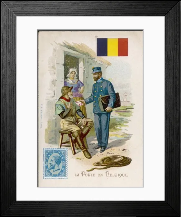 Framed Print : Belgian Postman Framed Print : Belgian Postman