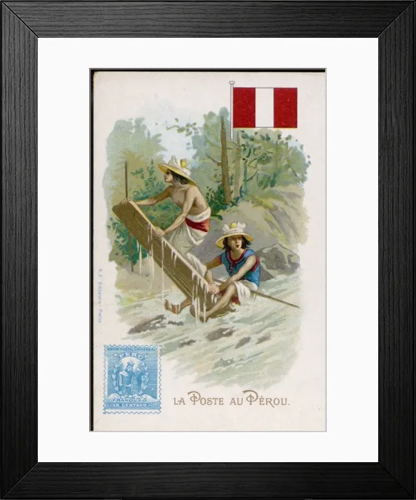 Framed Print : Peruvian Postman Framed Print : Peruvian Postman