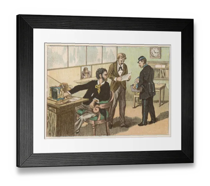 Framed Print : French Rly Telegraph Framed Print : French Rly Telegraph