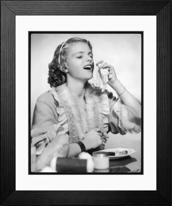 Framed Print : Lady with a Cold 1930S Framed Print : Lady with a Cold 1930S