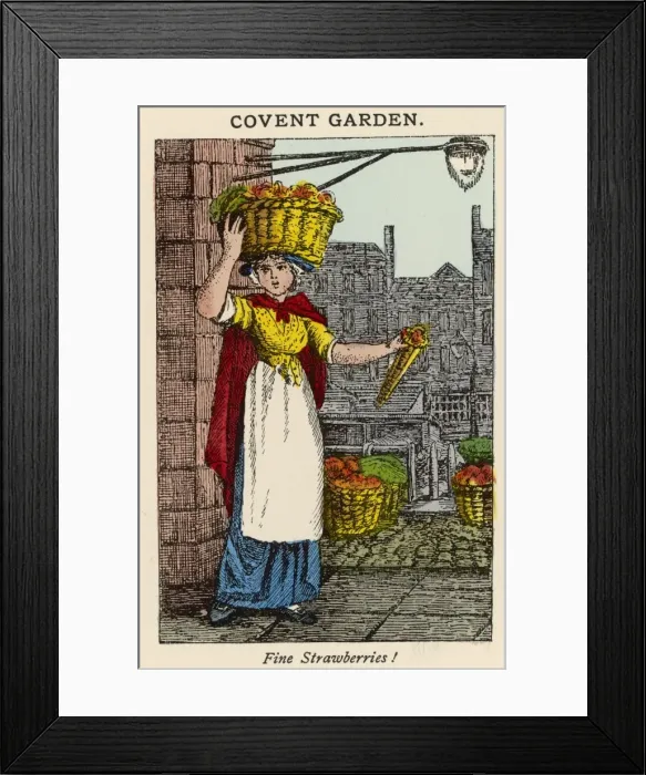 Framed Print : Strawberry Seller Framed Print : Strawberry Seller