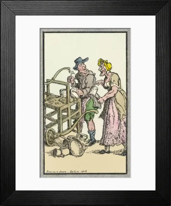 Framed Print : Pots and Kettles to Mend Framed Print : Pots and Kettles to Mend