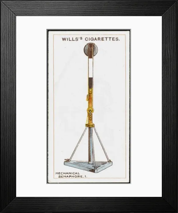 Framed Print : Mechanical Semaphore Framed Print : Mechanical Semaphore