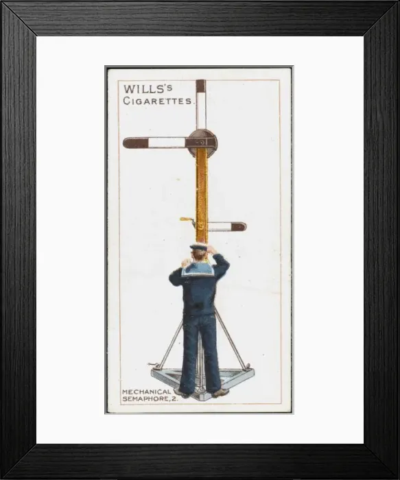 Framed Print : Using Mech. Semaphore