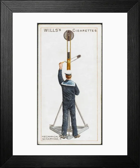 Framed Print : Operating Mech. Semaphore Framed Print : Operating Mech. Semaphore