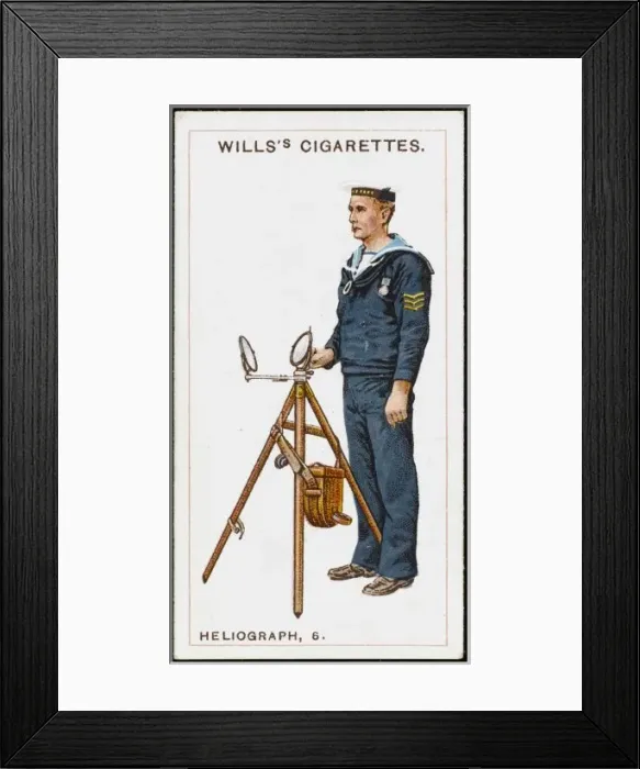 Framed Print : Naval Heliograph in Use Framed Print : Naval Heliograph in Use