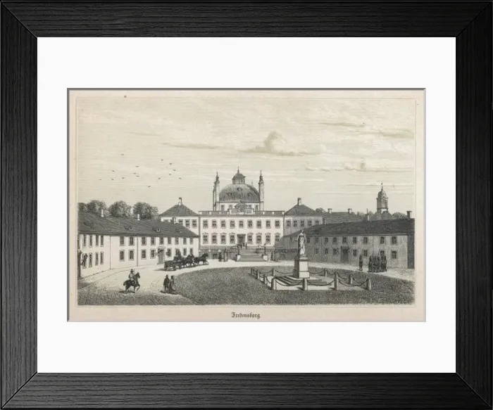 Framed Print : Denmark / Fredensborg 1872 Framed Print : Denmark / Fredensborg 1872