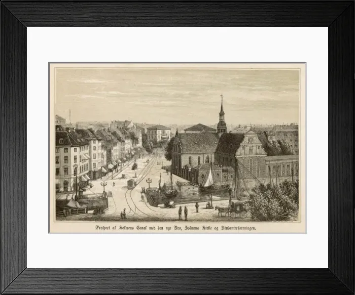 Framed Print : Copenhagen / Holmens Canal Framed Print : Copenhagen / Holmens Canal