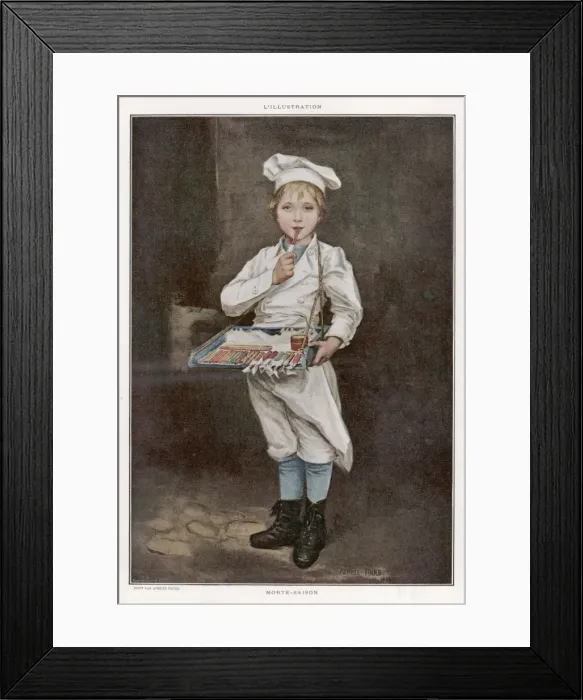 Framed Print : Boy Selling Barley Sugar Framed Print : Boy Selling Barley Sugar