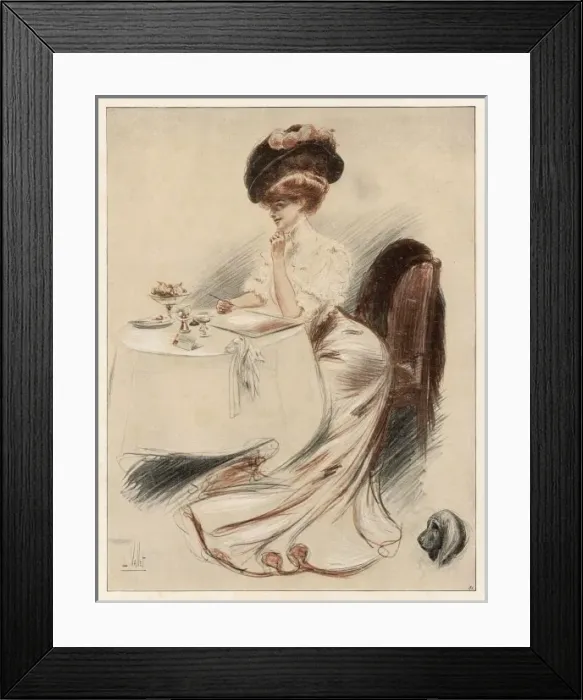 Framed Print : Lady Writer Hesitates Framed Print : Lady Writer Hesitates