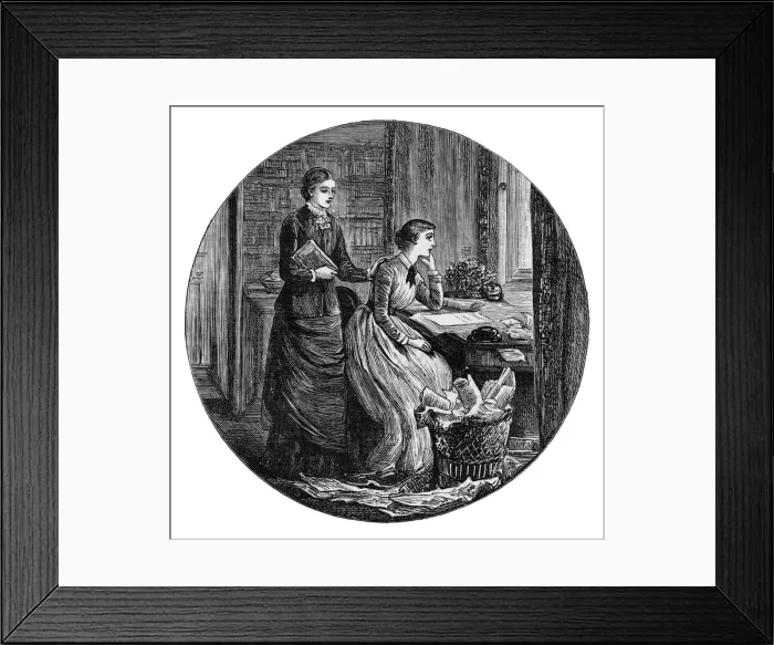 Framed Print : Lady with Writers Block Framed Print : Lady with Writers Block