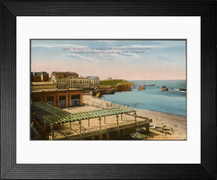 Framed Print : Biarritz / Casinos / Beach Framed Print : Biarritz / Casinos / Beach