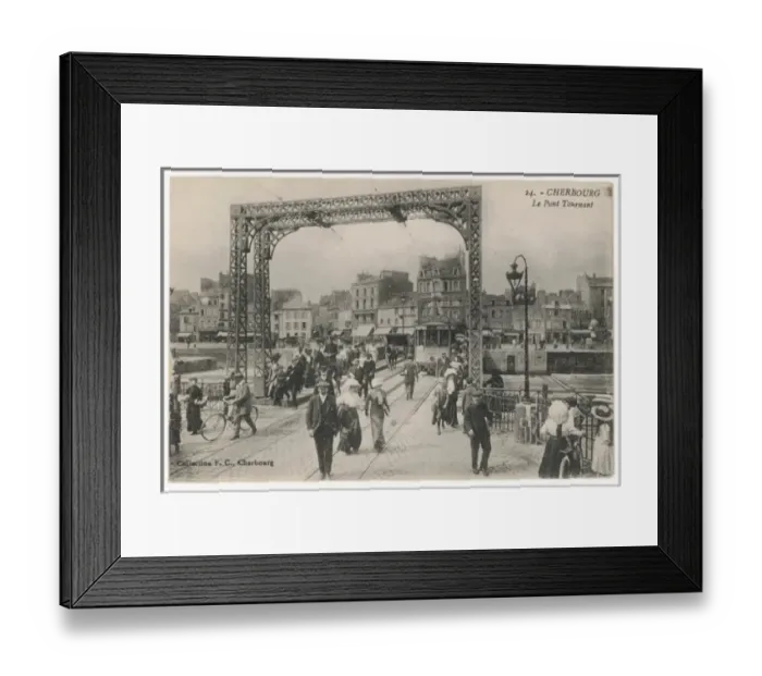 Framed Print : Cherbourg / Swing Bridge Framed Print : Cherbourg / Swing Bridge