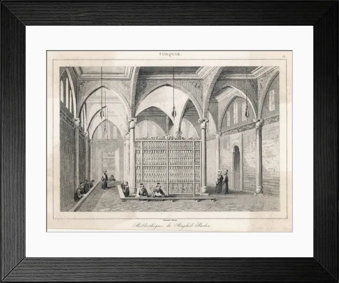 Framed Print : Library at Istanbul