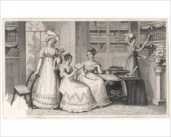 Ladies in a Library