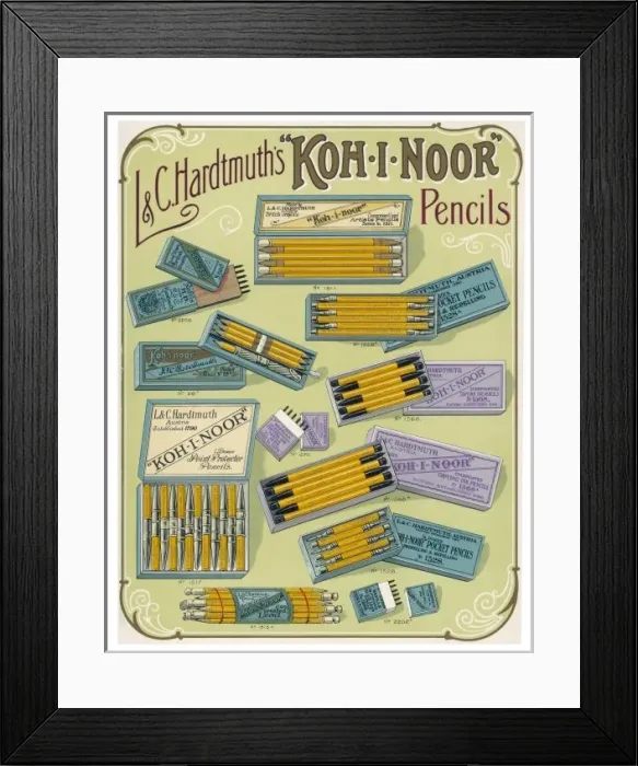 Framed Print : Kph-I-Noor Pencils Framed Print : Kph-I-Noor Pencils