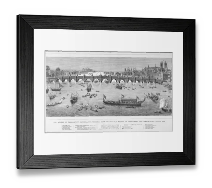 Framed Print : London / Thames Cole C1750 Framed Print : London / Thames Cole C1750