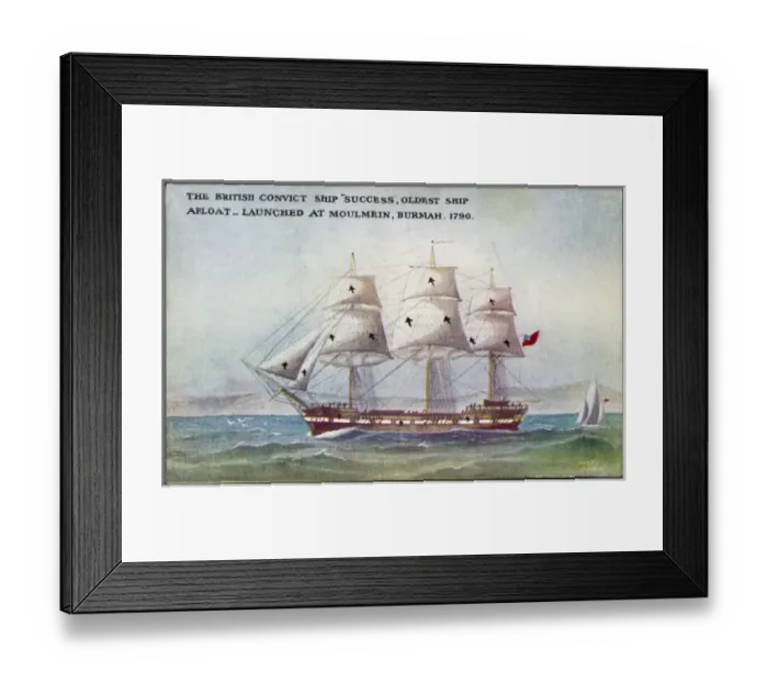 Framed Print : SUCCESS SAILING SHIP