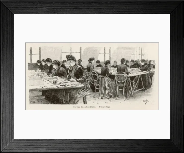 Framed Print : Writing Price Tickets Framed Print : Writing Price Tickets