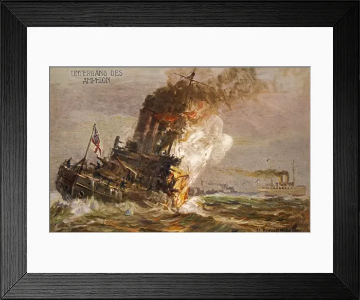 Framed Print : AMPHION SUNK Framed Print : AMPHION SUNK