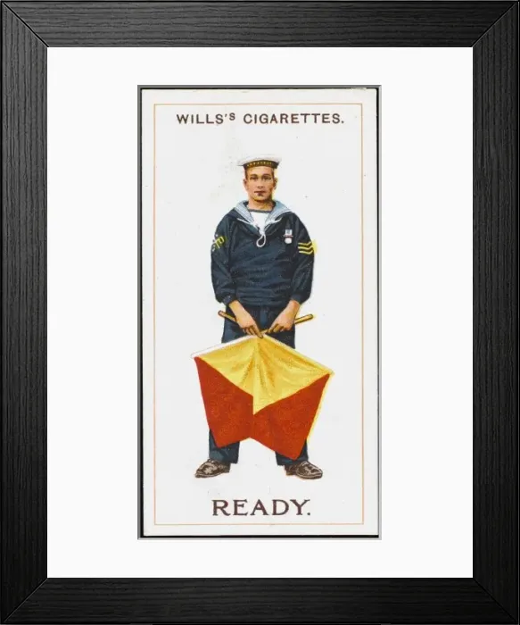 Framed Print : Flag Signalling R. N Framed Print : Flag Signalling R. N