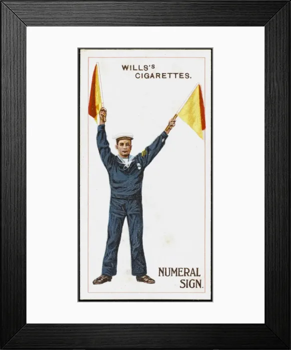 Framed Print : Flag Signalling R. N Framed Print : Flag Signalling R. N