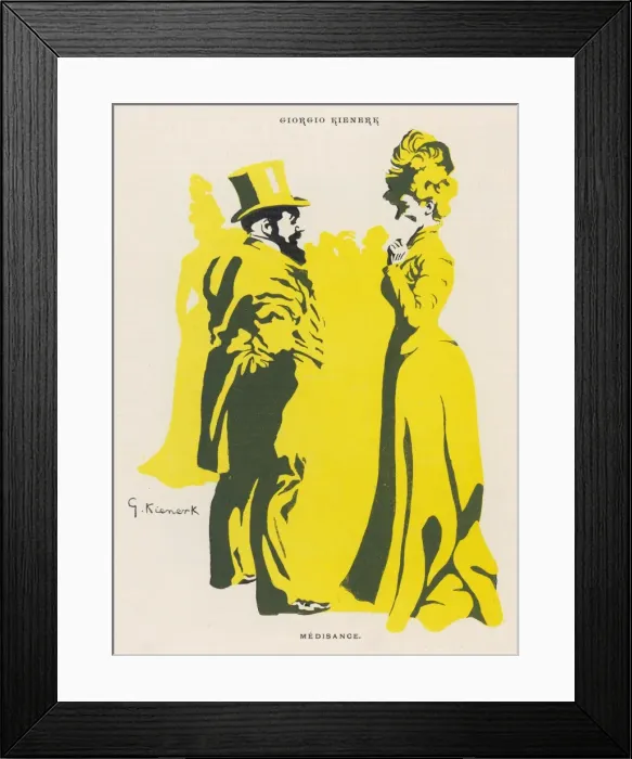 Framed Print : Couple in Conversation Framed Print : Couple in Conversation