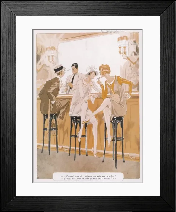 Framed Print : Chatting at the Bar Framed Print : Chatting at the Bar