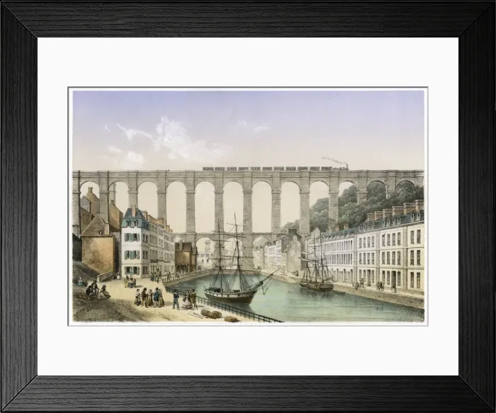 Framed Print : France / Morlaix Viaduct Framed Print : France / Morlaix Viaduct
