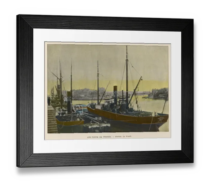 Framed Print : Nantes / La Fosse C1900 Framed Print : Nantes / La Fosse C1900