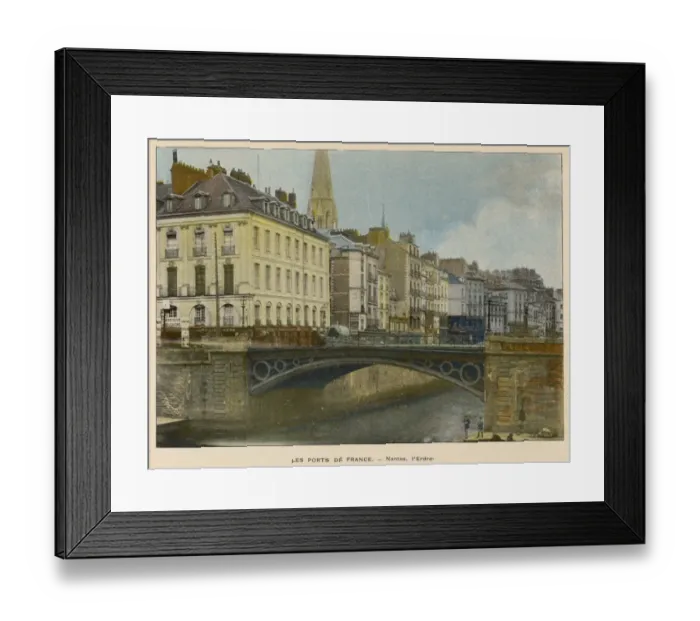 Framed Print : NANTES / L ERDRE C1900 Framed Print : NANTES / L ERDRE C1900