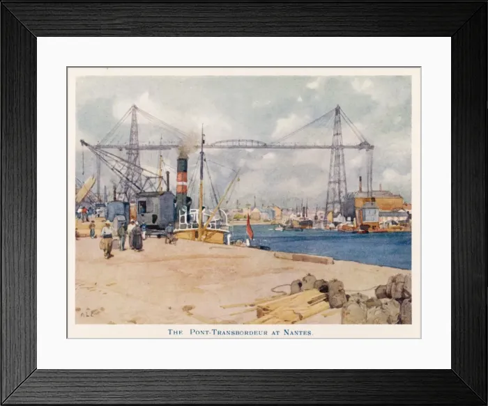 Framed Print : Nantes / Harbour 1913 Framed Print : Nantes / Harbour 1913