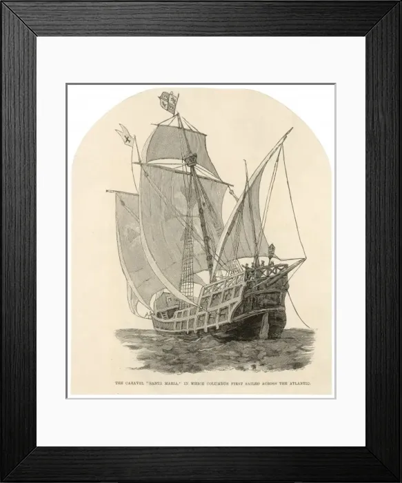 Framed Print : Santa Maria of Columbus Framed Print : Santa Maria of Columbus