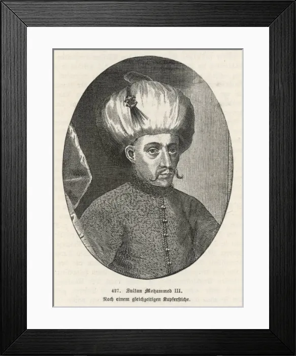 Framed Print : Mehmed III Ottoman Sult Framed Print : Mehmed III Ottoman Sult