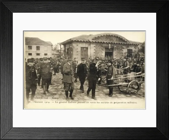 Framed Print : Gallieni and Men Framed Print : Gallieni and Men