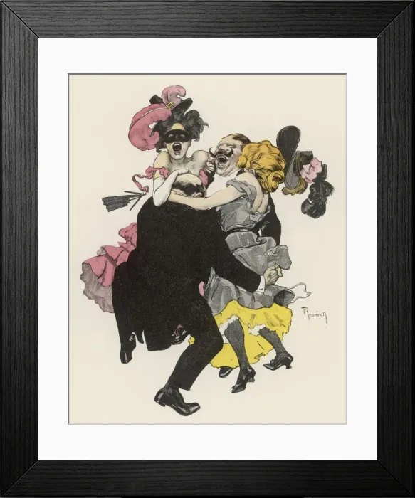 Framed Print : Two German Couples 1908 Framed Print : Two German Couples 1908