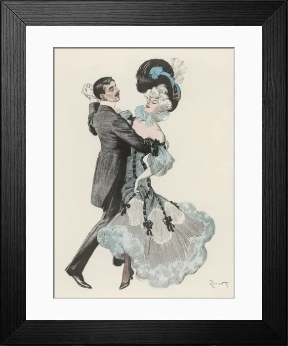 Framed Print : German Couple 1908 Framed Print : German Couple 1908