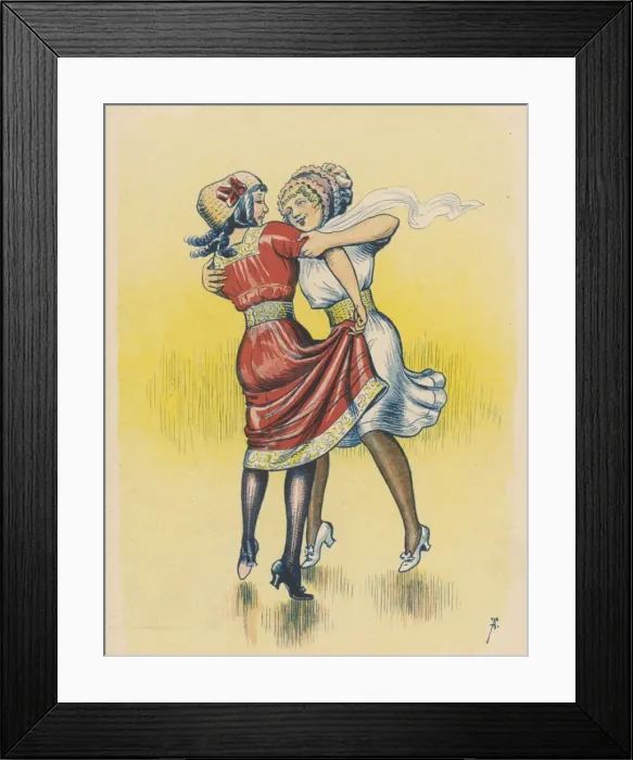 Framed Print : Girls Dance Together Framed Print : Girls Dance Together