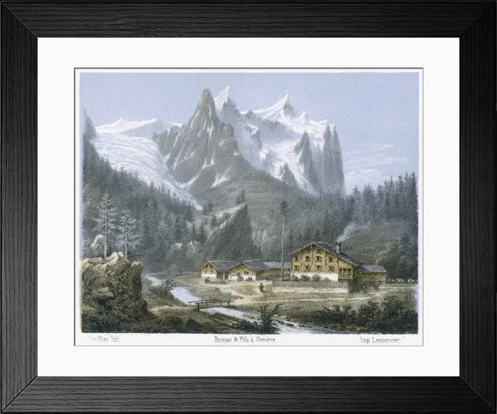 Framed Print : Welhorn / Wetterhorn 20 / 60 Framed Print : Welhorn / Wetterhorn 20 / 60