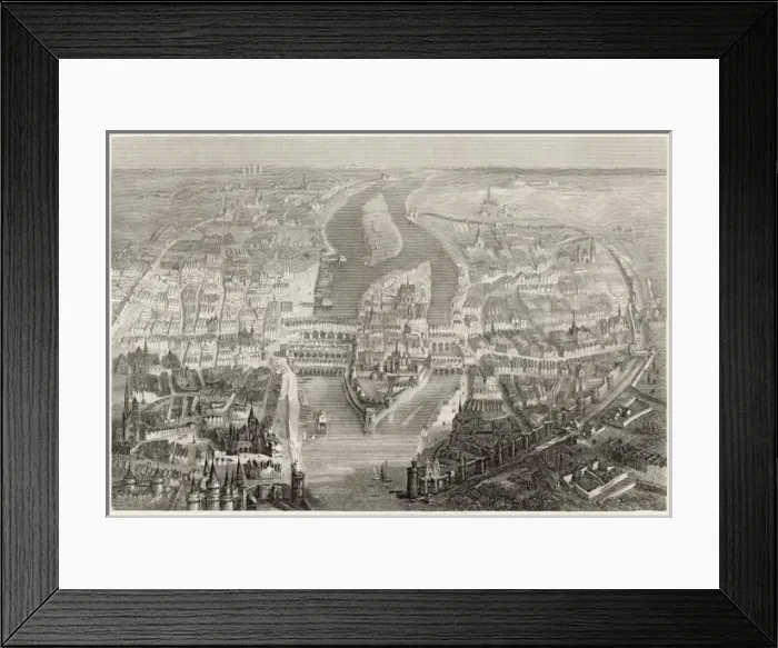 Framed Print : Paris / Aerial View C11 Framed Print : Paris / Aerial View C11