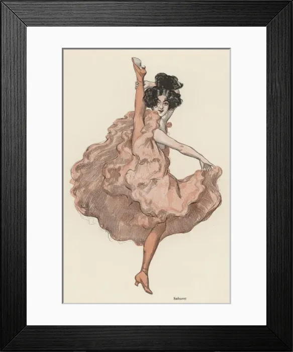 Framed Print : A High Kicking Dancer Framed Print : A High Kicking Dancer