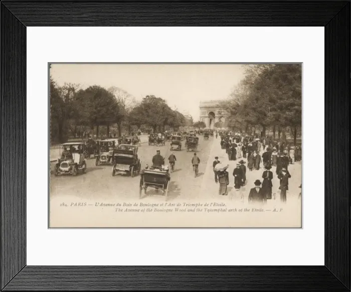 Framed Print : Paris / Bois Boulogne 1905 Framed Print : Paris / Bois Boulogne 1905
