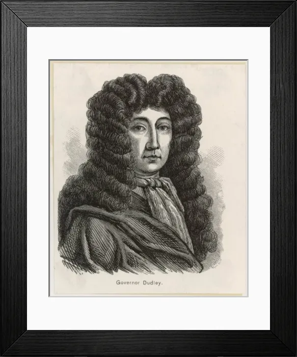 Framed Print : Governor Joseph Dudley of Massachussetts Framed Print : Governor Joseph Dudley of Massachussetts