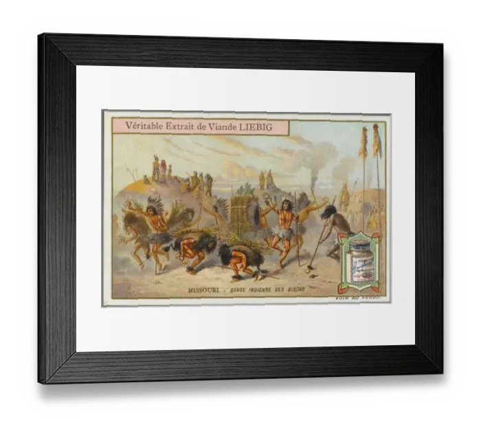 Framed Print : Mandan Buffalo Dance Framed Print : Mandan Buffalo Dance