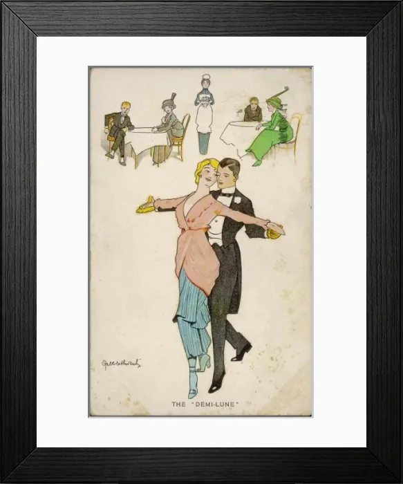 Framed Print : Danding the Demi-Lune Framed Print : Danding the Demi-Lune