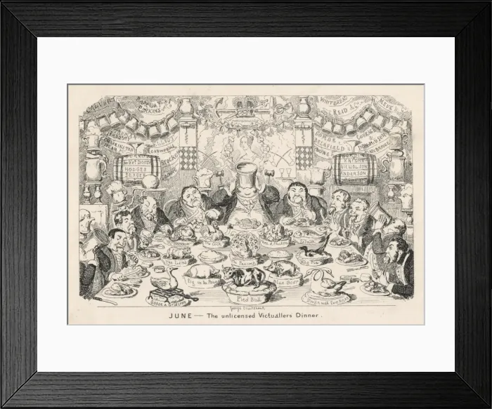 Framed Print : Cruikshank Banquet Framed Print : Cruikshank Banquet